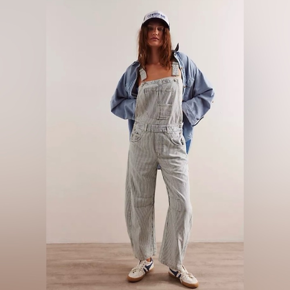 We the Free Good Luck Overall in Railroad Stripe